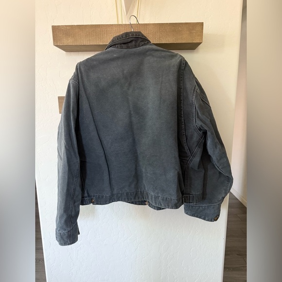 Carhartt|Men's Vintage Dark Gray/Charcoal Detroit  Jacket,blanket lined•••2XL - Picture 5 of 16